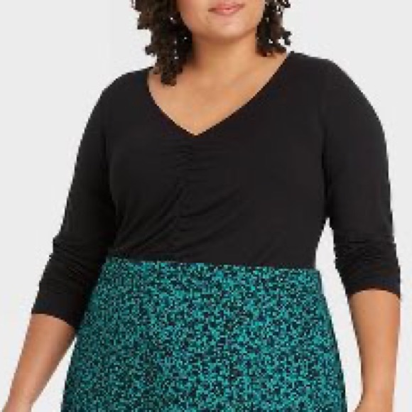 Ava & Viv Tops - NEW PLUS SIZE Ava And Viv Black Shirt